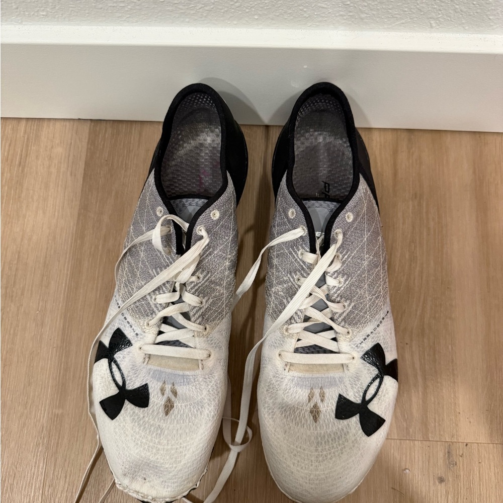 Women’s Track Shoes - Under Armour Black and White Sprint Cleats